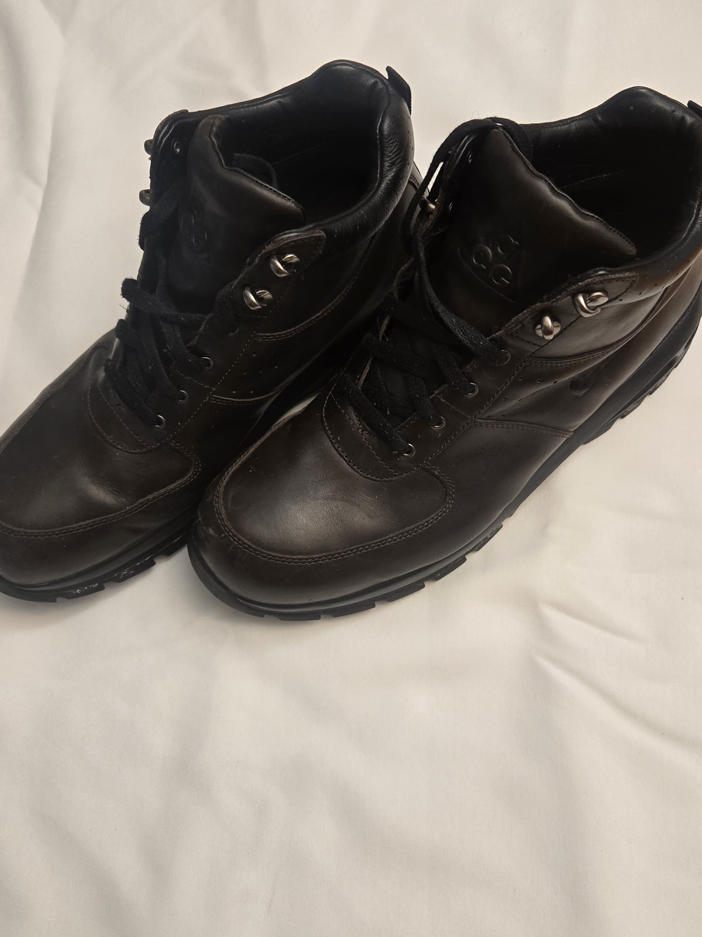 Men's Nike ACG Leather Lace-Up Boots - Brown
